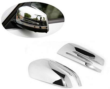 Glk Uyumlu 2009 Sonrası Ayna Kapağı ABS(Plastik) Krom