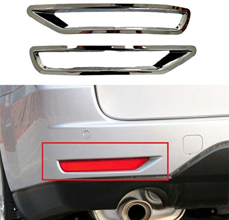 Subaru Forester Uyumlu 2009 2012 Arka Reflektör Çerçevesi Krom