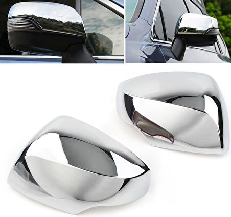 Subaru Forester 2013 2018 Arası Uyumlu Ayna Kapağı ABS (Plastik) Krom Sinyalli