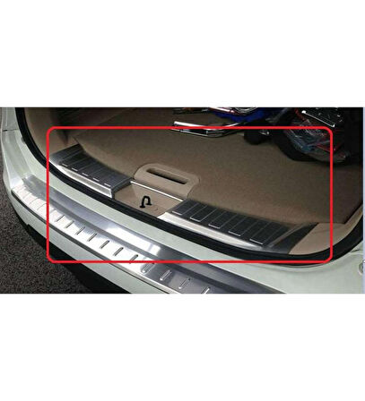Nissan X-Trail 2018 2021 Arası Uyumlu Arka Tampon Eşiği Krom