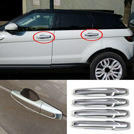 Land Rover Uyumlu Range Rover Sport 2013 Sonrası Kapı Kolu ABS (Plastik) Krom