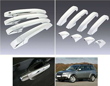 Subaru Forester Uyumlu 2009 2012 Kapı Kolu ABS Krom Parça