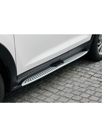 Hyundai Tucson Uyumlu 2004 2014 Yan Basamak Side Step Oem Style Siyah