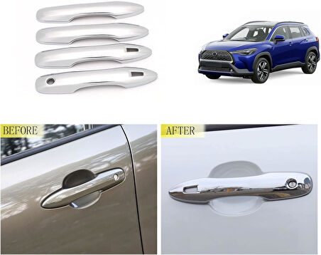 Toyoto Corolla Cross Kapı Kolu Sensörlü Abs (Plastik) Krom