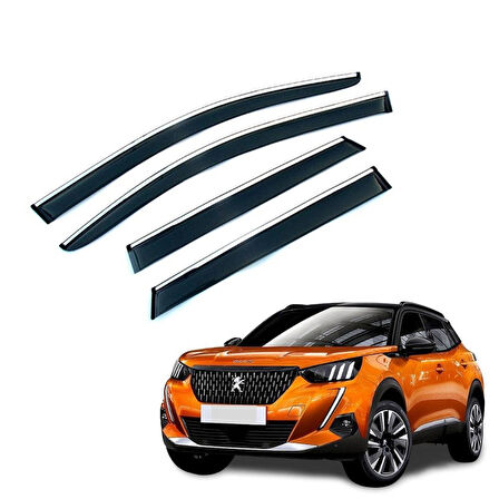 Peugeot 2008 2020+ Kromlu Cam Rüzgarlığı İthal