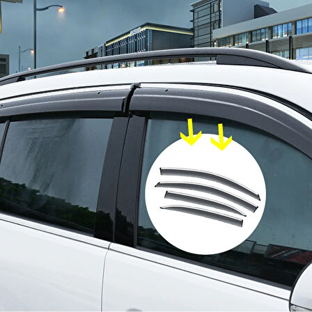 Toyota Corolla Sedan 2002 2005 Kromlu Cam Rüzgarlığı İthal