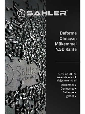 Toyota Hilux 2015+ Uyumlu Lux Seri SAHLER Araca Özel 4.5D Havuzlu Oto Paspas