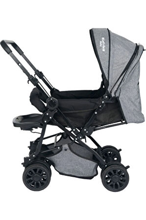 Çift Yönlü Bebek Arabası Bebek Puset Dayanıklı Katlanabilir