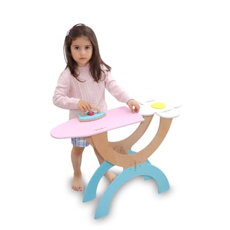 Miniklabtoys 1038 Ahşap Ütü Masası Seti Lulubere Oyuncak
