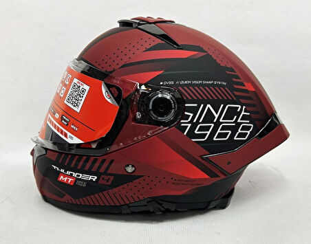 MT Thunder 4sv Luminence D5 Şefaf Vizörlü Kask Mat Renk - İç Güneş Vizörlü 2XL