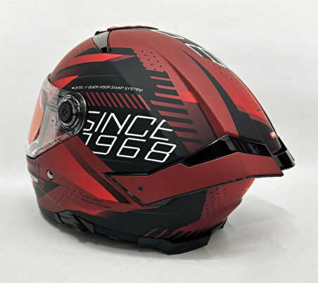 MT Thunder 4sv Luminence D5 Şefaf Vizörlü Kask Mat Renk - İç Güneş Vizörlü 2XL