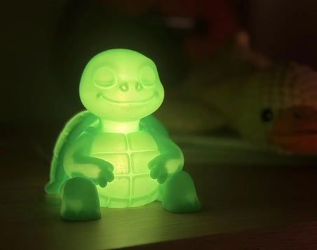 Sevimli Kaplumbağa Çocuk Gece Lambası USB 5V LED-Dekoratif Masa Lambası, Yeşil Işıklı Çocuk Oda Aydınlatması