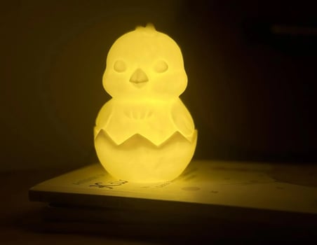 Civciv Gece Lambası USB 5V LED - Yumurtadan Çıkan Sevimli Hayvan Figürlü Lamba