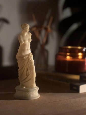 Venüs(Afrodit) Heykeli Aydınlatmalı Dekoratif Mitolojik Biblo-Klasik Sanat Figürlü Estetik Ev Dekoru, Hediyelik Obje