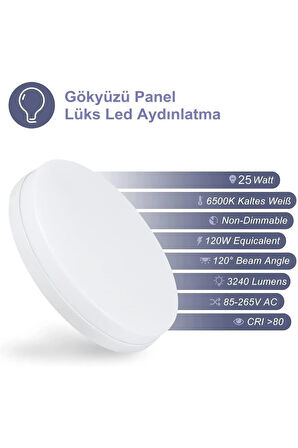 Lüks Balkon Yuvarlak Avize 25watt-30cm X 30cm Lüks Led Aydınlatma, Yuvarlak Balkon Avize