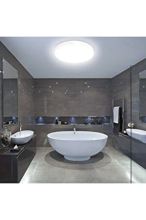 Banyo Yuvarlak Avize 25watt-30cm X 30cm Lüks Led Aydınlatma, Lüks Yuvarlak Banyo Avize