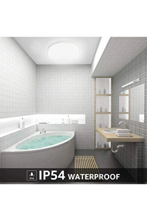 Banyo Yuvarlak Avize 25watt-30cm X 30cm Lüks Led Aydınlatma, Lüks Yuvarlak Banyo Avize