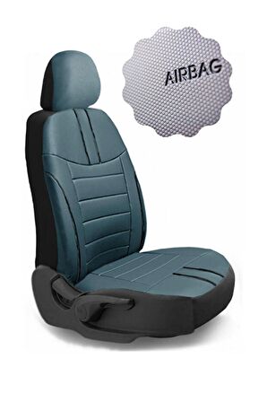Opel Astra G Kasa / Hatchback 2000-2004 Aracınıza Uyumlu Koltuk Kılıfı Luxe Deri B. Mavisi