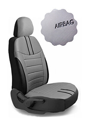 Ford Fiesta Hachback 2009-2012 Aracınıza Uyumlu Koltuk Kılıfı Luxe Deri Füme