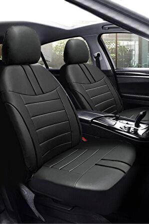 Fiat Tipo Hachback 1990-2000 Aracınıza Uyumlu Koltuk Kılıfı Luxe Deri Siyah