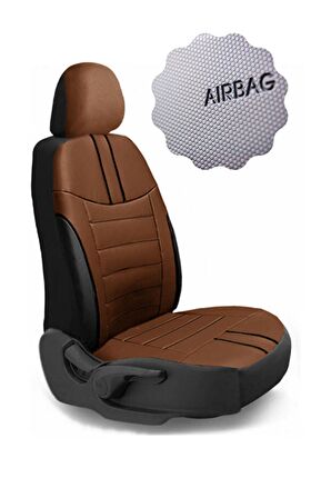 Hyundai İ-20 Hachback 2015-2019 Aracınıza Uyumlu Koltuk Kılıfı Luxe Deri Taba