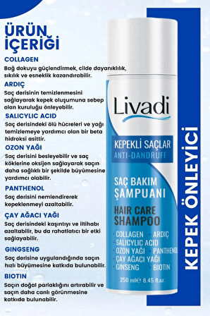 Kepeğe Karşı Etkili Bakım Şampuanı 250 ml