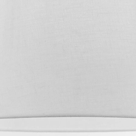 Levaillant Beyaz Konik Abajur Şapka – Şık ve Sofistike, Üst 35 cm / Alt 40 cm Çap