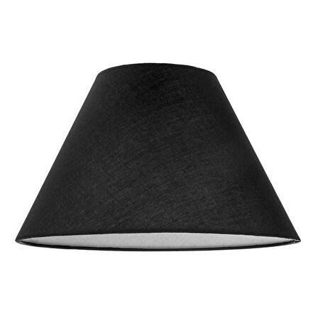 Levaillant Siyah Konik Abajur Şapka – Şık ve Modern, Üst 22 cm / Alt 40 cm Çap