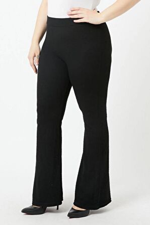 Kadın Siyah İspanyol Tayt