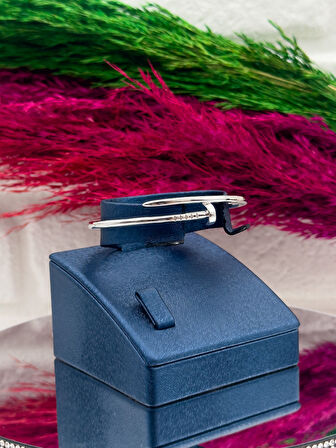 925 Ayar Gümüş İtalyan Çivi Desenli Popüler Kadın Bilezik