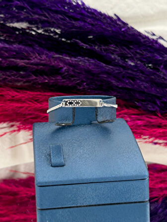 925 Ayar Gümüş Sonsuzluk İşaretli İsim Yazılabilir Kız Bebek Künye – Kişiye Özel Gümüş Çocuk Bileklik