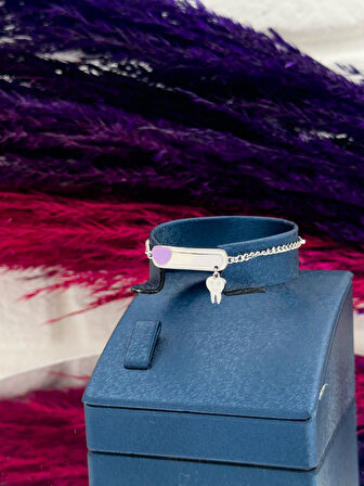 925 Ayar Gümüş Diş Figürlü İsim Yazılabilir Kız & Erkek Bebek Künye – Kişiye Özel Gümüş Çocuk Bileklik