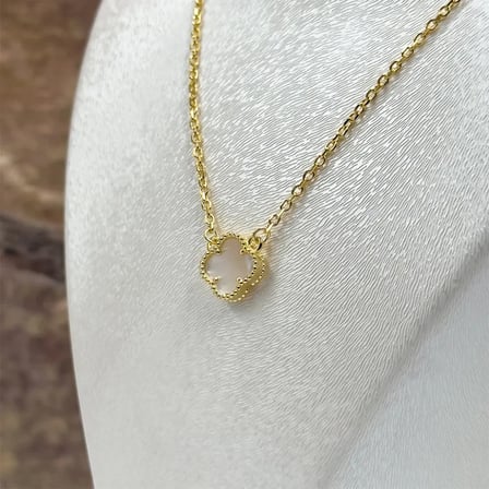 925 Ayar Gümüş Gold Kaplama Taşlı Kadın Kolye