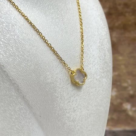 925 Ayar Gümüş Gold Kaplama Taşlı Kadın Kolye