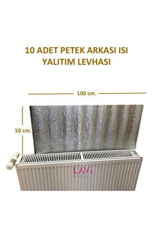 10x Petek Radyatör Arkası Isı Yalıtım 1x Kapı Altı Rüzgar Önleyici Izolasyon Malzemesi