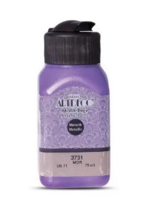 Artdeco Metalik Akrilik Boya 75Ml Mor 3731