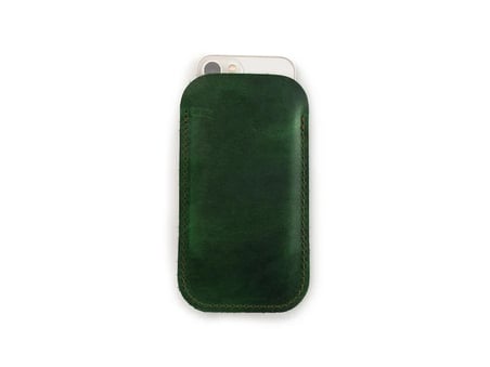 Eskitilmiş Deri iPhone Pro Max Kılıfı, El Yapımı iPhone Kılıfı (Pro Max 14/15/16/17 için), Kişiselleştirilmiş iPhone Kılıfı, Yeşil