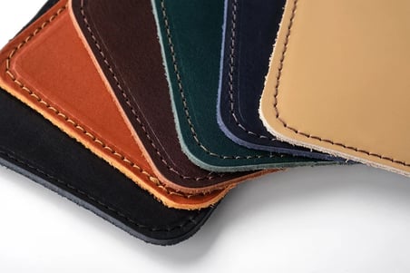 Hakiki Deri 6'lı Bardak Altlığı Seti - El Yapımı Bitkisel Tabaklanmış Deri Bardak Altlığı 10 x 10 cm Lacivert