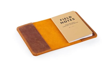 Eskitilmiş Deri Moleskin Defter Kılıfı, El Yapımı Defter Kılıfı, Kişiselleştirilmiş Moleskin Defter Kutusu (7,5" x 9,5")