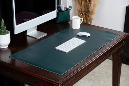 El Yapımı Lüks 2,4 mm Bitkisel Tabaklanmış Masa Altlığı 35 × 75 cm