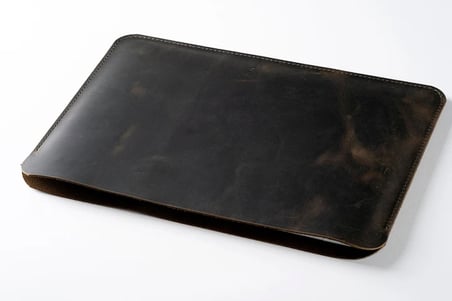 El Yapımı Deri MacBook Kılıfı, Air ve Pro (M1, M2) için İnce MacBook Dizüstü Bilgisayar Kılıfı 14" / 35x25 cm