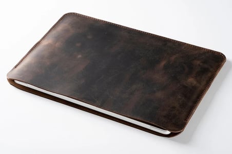 El Yapımı Deri MacBook Kılıfı, 14 ve 16 inç MacBook Pro için İnce Kılıf (2024) 16"/ 38,50 x 27,50 cm