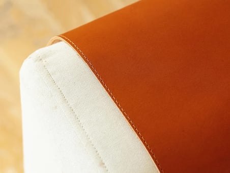 Birinci sınıf deri kanepe kolçak kılıfı, el yapımı 2,4 mm bitkisel tabaklanmış kanepe koruyucu 40x75 cm