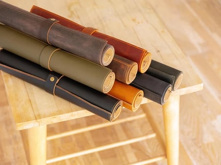 Deri Koltuk Kolçak Kılıfı, Pamuk Astarlı El Yapımı Koltuk Koruyucu 30x40 cm
