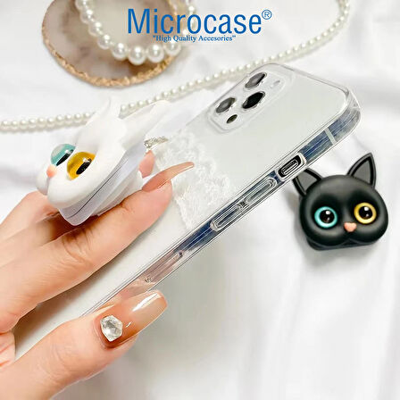 Microcase 3D Kedi Tasarımlı 3M Yapıştırmalı Cep Telefonu Tutacağı Popsocket - AL5243