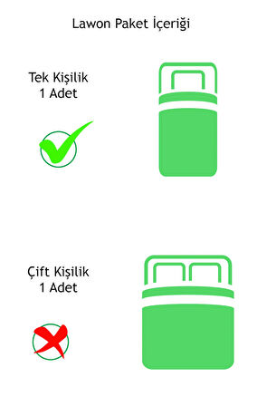 Lawon San Marino Serisi %100 Pamuk Saten Tek Kişilik Otel Çarşafı 180*280cm 