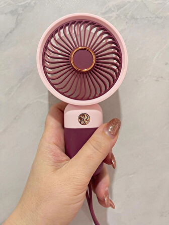 Turbo El Fanı – 7 Yapraklı, 3 Kademeli, Bilek Askılı Fan, Şarjlı