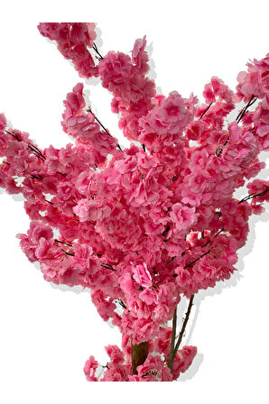 LÜX PEMBE BAHARDALI 200 CM YAPAY AĞAÇ 80X40 BEYAZ KUMSAL SAKSI