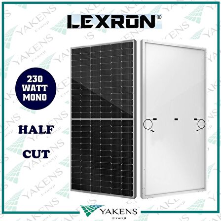 230 Watt Half Cut Monokristal Güneş Paneli Lexron