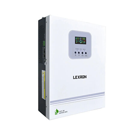 LEXRON - İnges 12 Volt 1.6 KW MPPT AKILLI TAM SİNÜS İNVERTER - 1600 WATT -12 VOLT 220 VOLT ÇEVİRİCİ